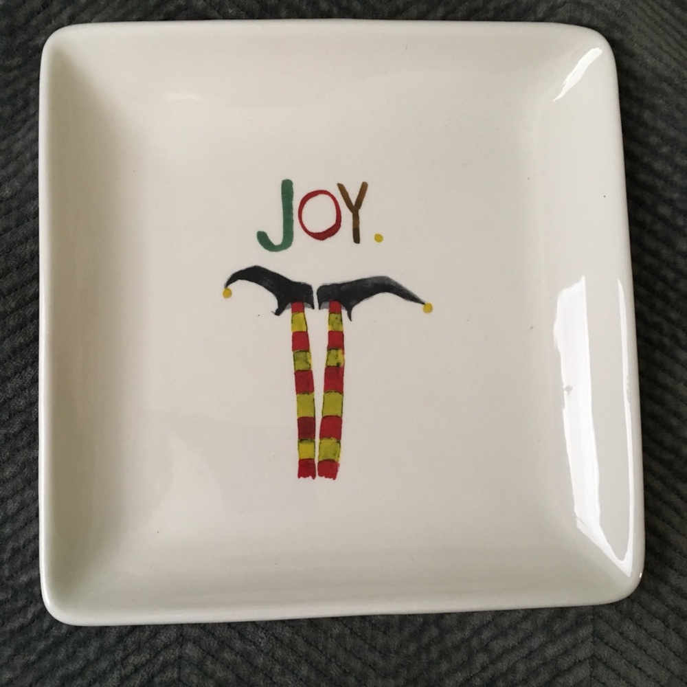 Rae Dunn Christmas Holiday Plate Bundle Set of 4
